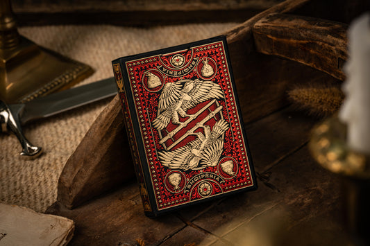 Custom Playing Cards: Skanderbeg of Albania Red & Gold Standard Deck