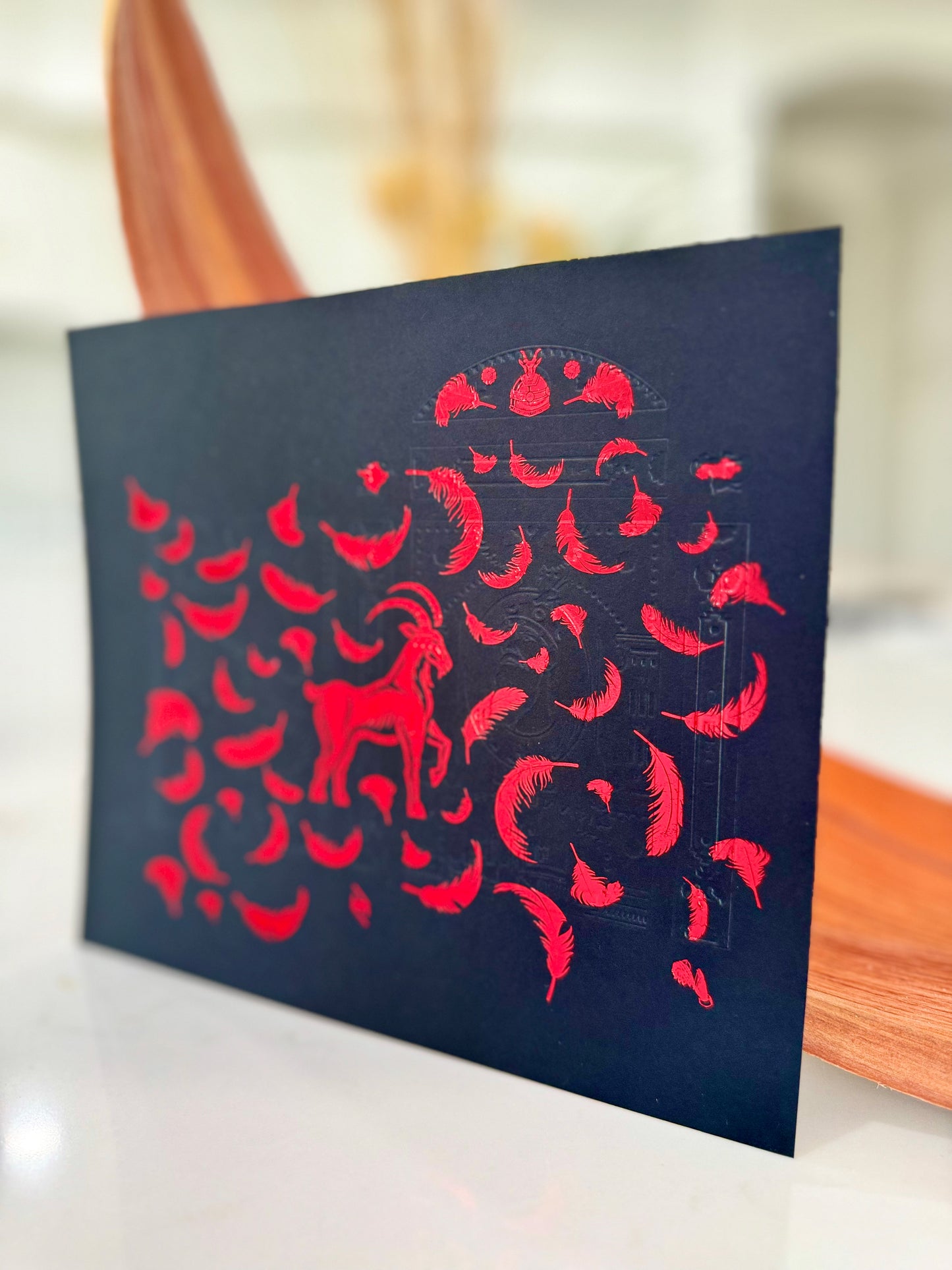 Skanderbeg Red and Gold Foil Tuck Box: Limited Edition Custom Uncut Case