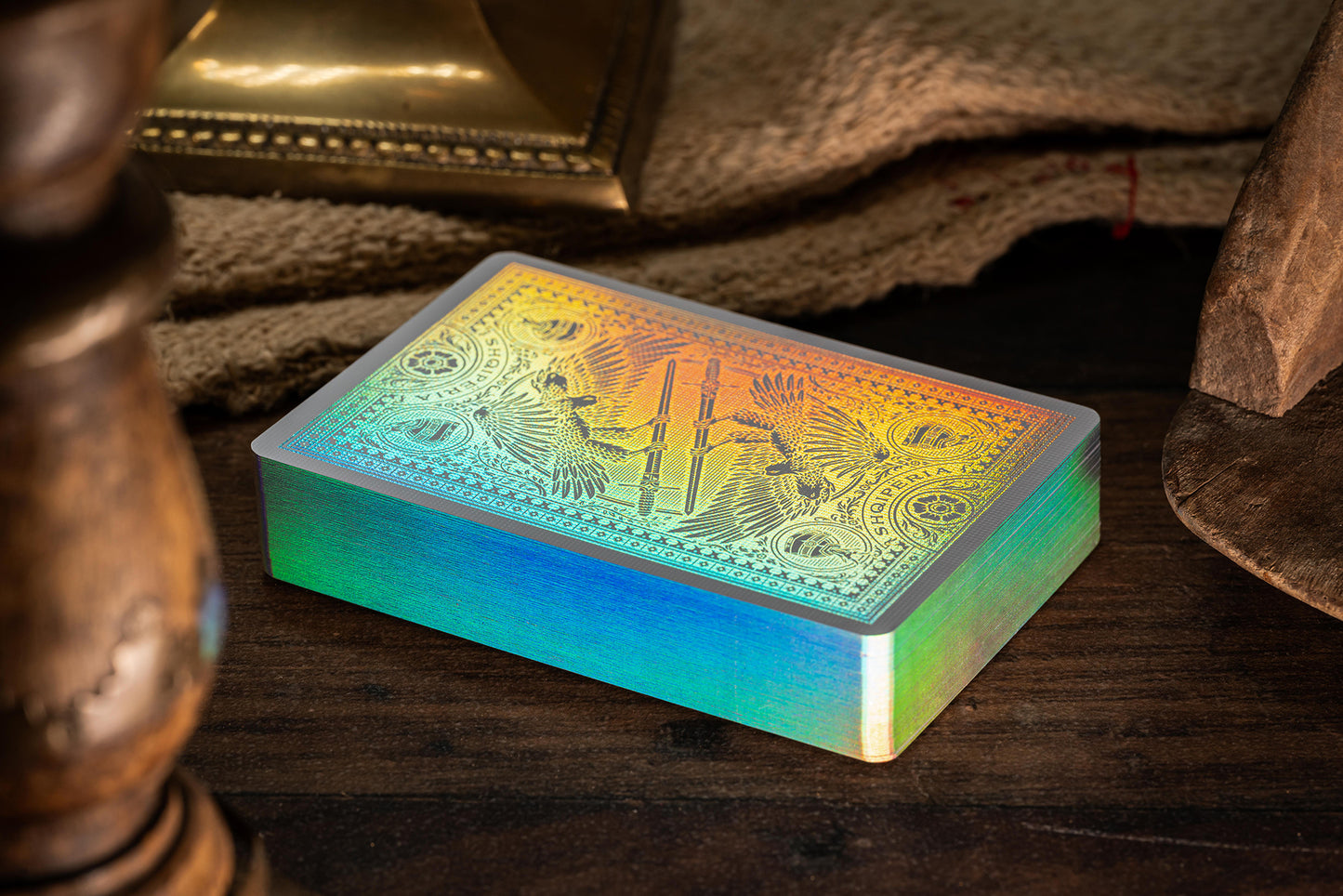 Custom Playing Cards: Skanderbeg of Albania Holographic Foil Deck