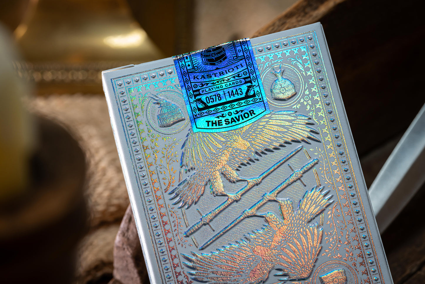 Custom Playing Cards: Skanderbeg of Albania Holographic Foil Deck