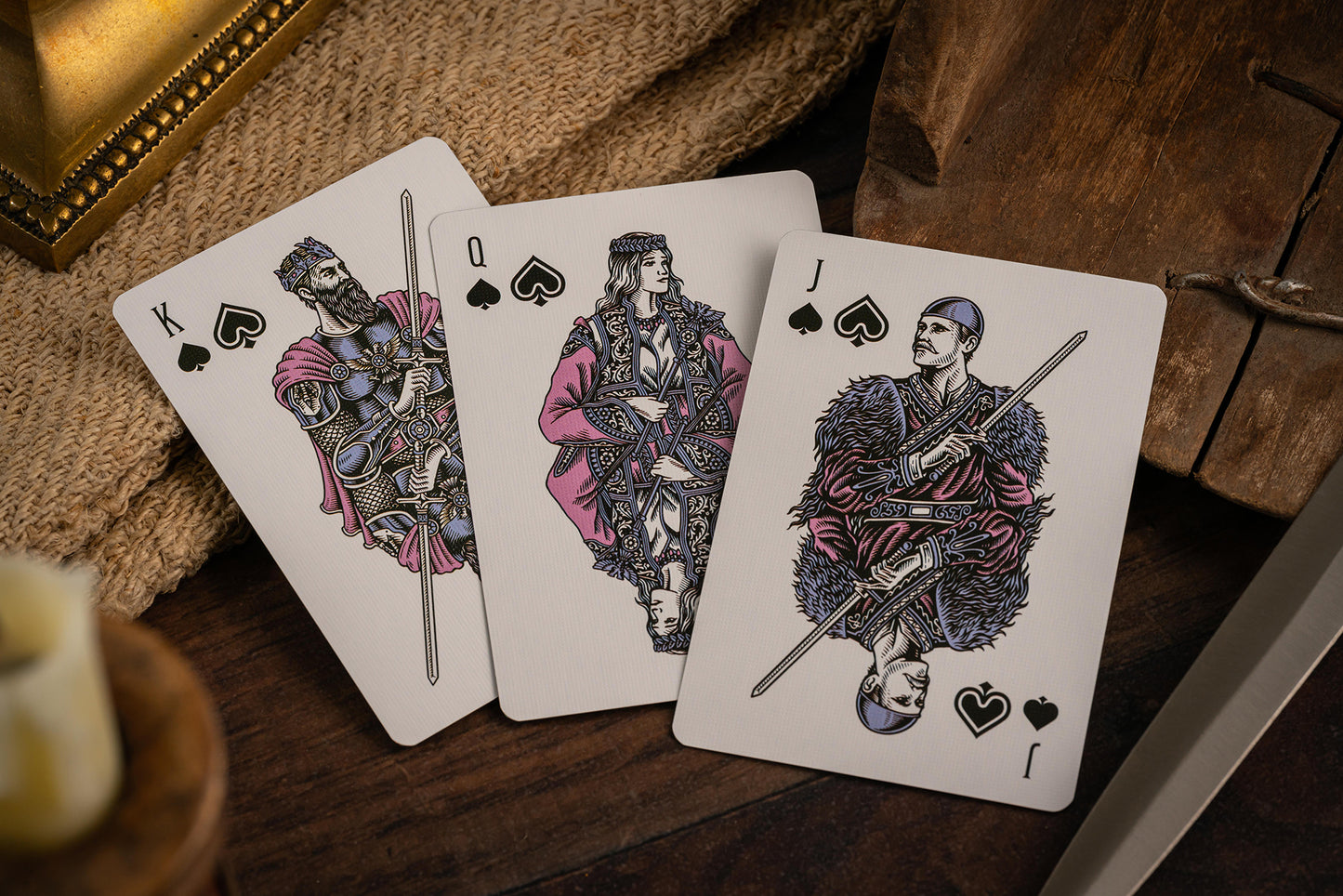 Custom Playing Cards: Skanderbeg of Albania Holographic Foil Deck