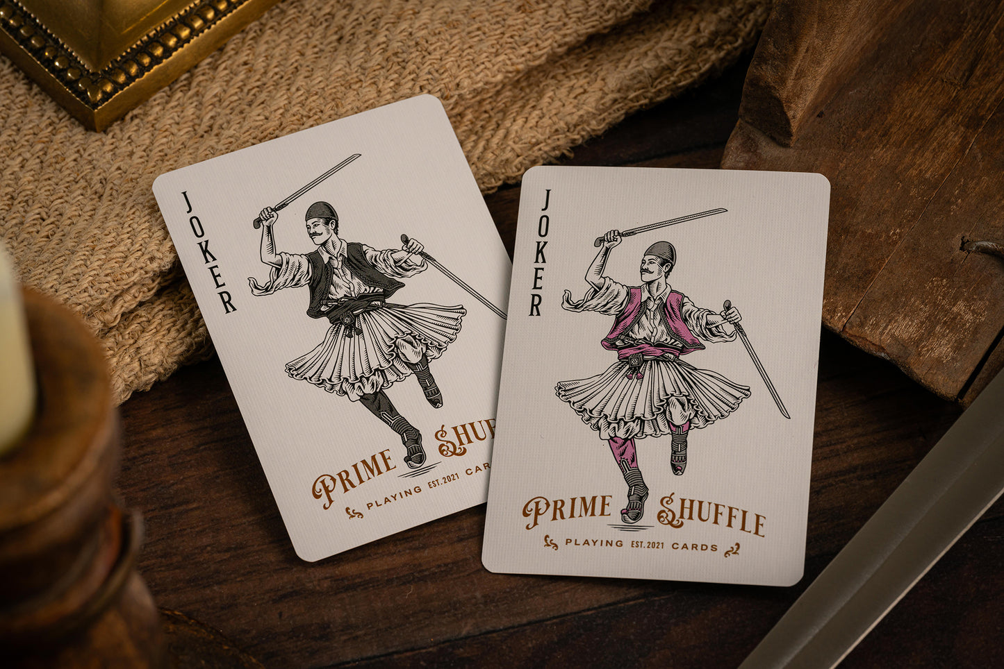 Custom Playing Cards: Skanderbeg of Albania Holographic Foil Deck